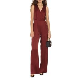 Max Mara Studio Alamaro Jumpsuit - 4 - Burgundy